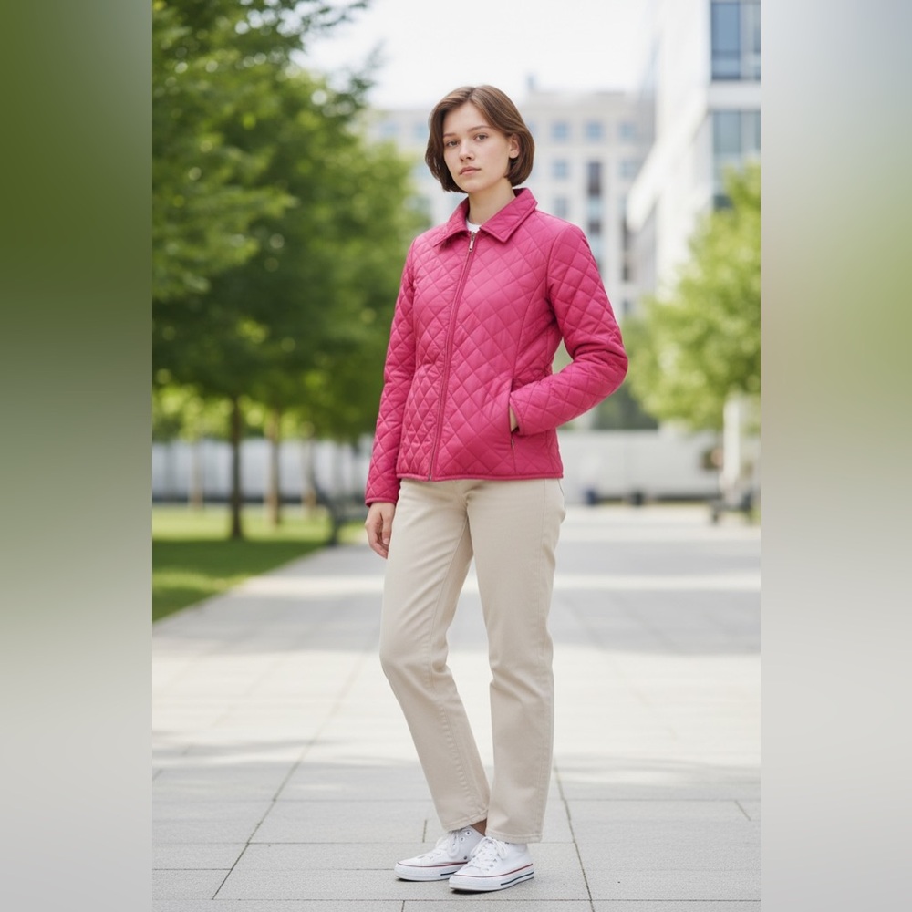 Pendleton | Quilted Zip Up Collared Jacket Coat i… - image 3